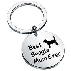 PENQI Beagle Mom Gift Beagle Lover Gift Best Beagle Mom Ever Keychain Beagle Owner Gift Animals Lover Gift Pet Lover Gift for Dog Lover