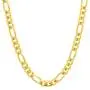 PY Bling 14K Gold White Gold Plated Flat Figaro Link Chain 4-7 mm Womens Mens Stainless Steel Necklace Jewelry 16-36 Inches PY Bling 14K Gold White Gold Plated Flat Figaro Link Chain 4-7 mm Womens Mens Stainless Steel Necklace Jewelry 16-36 Inches