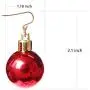 Gifts Ornament Dangle Earrings For Women Girls Christmas Red Ball Alloy RareLove Gifts Ornament Dangle Earrings For Women Girls Christmas Red Ball Alloy RareLove