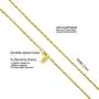 Lifetime Jewelry 2mm Twister Weave Chain Necklace for Women & Men 24k Gold Plated