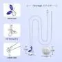 CDE Birthstone Butterfly Pendant Necklace Silver Tone/Gold Tone Necklace for Women 925 Sterling Silver Necklace Hypoallergenic Sparkling Crystals Birthday Valentines Day Jewelry Gifts for Wife Girl