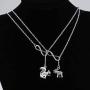 FAADBUK Best Friend Jewelry SPN Gift Supernatural Inspired Gift Moose Squirrel Y Lariat Necklace BFF Gift Gift for Friends
