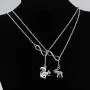 FAADBUK Best Friend Jewelry SPN Gift Supernatural Inspired Gift Moose Squirrel Y Lariat Necklace BFF Gift Gift for Friends