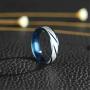 W WOOGGE 5 Pack of Stainless Steel Lucky Worry Rings for Men Wedding Ring Cool Simple Band 8 MM Ring for Women