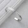 LIUANAN Inspirational Bracelets for Women Men Engraved Personalized Cuff Bangle Stainless Steel Jewelry Gifts with Message