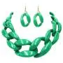 Rosemarie Collections Womens Chunky Link Chain Statement Necklace Set Rosemarie Collections Womens Chunky Link Chain Statement Necklace Set