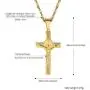 Jesus Cross Necklace for Men Women, Stainless Steel, Black/Blue/Rose Gold/18K Gold Plated, 22''-24'' adjustable, Come Gift Box Jesus Cross Necklace for Men Women, Stainless Steel, Black/Blue/Rose Gold/18K Gold Plated, 22''-24'' adjustable, Come Gift Box