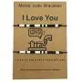 QIDIAN I Love You Morse Code Bracelet Couples Matching Bracelets for Him and Her Boyfriend and Girlfriend Mother and Daughter Jewelry