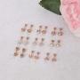 Hanpabum 9 Pairs Stainless Steel Ball Stud Earrings Barbell CZ Cartilage Helix Ear Piercing Jewelry Set for Men Women