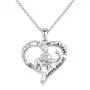 S925 Sterling Silver Lucky Elephant Love Heart Necklace for Women Daughter Girlfriend S925 Sterling Silver Lucky Elephant Love Heart Necklace for Women Daughter Girlfriend