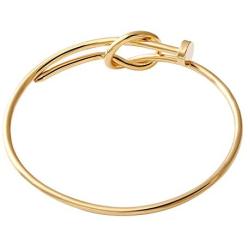 SENFAI Twist Knot Nail Bangle Heart Knot Bracelet Stack Bangle Cuff