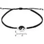 AeraVida Balance of Yin and Yang .925 Sterling Silver Cotton Rope Adjustable Wrist Pull Bracelet AeraVida Balance of Yin and Yang .925 Sterling Silver Cotton Rope Adjustable Wrist Pull Bracelet