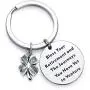 TzrNhm Blossom Retirement Gift Bless Your Retirement and The Journeys You Have Yet to Venture Keychain Moving Away Gifts