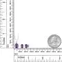 Gem Stone King Purple Amethyst 925 Sterling Silver Pendant Earrings Set, 2.65 Ctw Oval Gemstone Birthstone Gem Stone King Purple Amethyst 925 Sterling Silver Pendant Earrings Set, 2.65 Ctw Oval Gemstone Birthstone