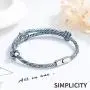 Couples Necklace Set Sun and Moon Engraved Simple Fashion Unique Magnet Attraction Design Romantic Love Stone Necklace Set for Him and Her Boyfriend Girlfriend Teens Women Men 2 pcs