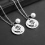 TIIMG Sister Gift Big Sis Little Lil Sis Sisters Necklace Jewelry Gift Friendship Gift Gift for Best Friend