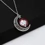 BEKECH Jack and Sally Nightmare Before Christmas Movie Lovers Gift Jack and Sally Crescent Moon Pendant Necklace Set for Couple Remembrance Love Gift& BEKECH Jack and Sally Nightmare Before Christmas Movie Lovers Gift Jack and Sally Crescent Moon Pendant Necklace Set for Couple Remembrance Love Gift&