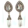 NYI Style Vintage Burnished Gold Crystal Pearl Drop Earring Perfect for Bride, Bridal Party for Rustic Weddings, Mother of the Bride, Mother of Groom or any Special Occasion. NYI Style Vintage Burnished Gold Crystal Pearl Drop Earring Perfect for Bride, Bridal Party for Rustic Weddings, Mother of the Bride, Mother of Groom or any Special Occasion.