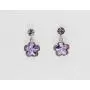 Faship Light Purple Violet Swarovski Crystal Floral Necklace Earrings Set Faship Light Purple Violet Swarovski Crystal Floral Necklace Earrings Set