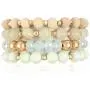 Bohemian Natural Stone Beaded Multi Layer Stacking Statement Bracelets - Sparkly Crystal, Wood, Tassel Charm Stretch Prayer Cuff Bangle Set Bohemian Natural Stone Beaded Multi Layer Stacking Statement Bracelets - Sparkly Crystal, Wood, Tassel Charm Stretch Prayer Cuff Bangle Set