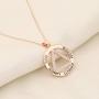 AA Recovery Symbol Cubic Zirconia Necklace Serenity Prayer AA Recovery Necklace God Serenity Courage Wisdom Sobriety Gift