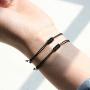 Joycuff Morse Code Bracelets for Women Funny Inspirational Jewelry Gifts for Her Mom Daughter Sister Best Friend Adjustable Silk Beaded Wrap Bracelet