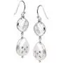 Silpada Bold As Ice 14-14.5 mm Grey Freshwater Cultured Pearl Drop Earrings with Crystals in Sterling Silver
