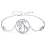 Animal Bracelet for Women 925 Sterling Silver Giraffe Bracelet/Flamingo Bracelet Infinity Love Heart Adjustable Chain for Mom Girlfriend Mothers Day