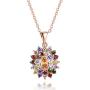 JIANGYUE Multicolor AAA Grade Cubic Zirconia Rhodium Rose Gold Plated Multi-Stone Ring for Women Girl Party Club Fashion Jewelry Size 5 6 7 8 9 10