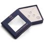 AURA Rhodium Plated Pendant Necklace and Crystal Stud Earring Jewelry Set Using Genuine Swarovski Crystals
