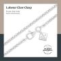 Sterling Silver 925 Rose Gold Plated Popcorn Chain 2mm Made in Italy 18'' Inch
