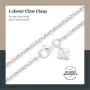 Sterling Silver 925 Rose Gold Plated Popcorn Chain 2mm Made in Italy 18'' Inch Sterling Silver 925 Rose Gold Plated Popcorn Chain 2mm Made in Italy 18'' Inch
