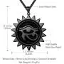beautlace Ankh Egyptian Eye of Horus Necklace Silver/18K Gold/Black Gun Plated Sun Round Coin Eyes of Evil Symbol Pendant Jewelry for Men and Women KP0139 beautlace Ankh Egyptian Eye of Horus Necklace Silver/18K Gold/Black Gun Plated Sun Round Coin Eyes of Evil Symbol Pendant Jewelry for Men and Women KP0139