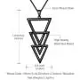 beautlace Three Triangles Geometric Necklaces 18K Gold/Silver/Black Gun Plated Circle and Square Pendant Charm Minimalist Jewelry for Men and Women beautlace Three Triangles Geometric Necklaces 18K Gold/Silver/Black Gun Plated Circle and Square Pendant Charm Minimalist Jewelry for Men and Women