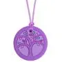 Munchables Tree of Life Sensory Chew Necklace for Adults, Teens and Kids - Sensory Chewable Jewelry (Purple)