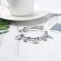 HZMAN Key Padlock Steel Cable Bracelet Stainless Steel Cuff Ladies Cubic Zirconia Bracelet Wristband HZMAN Key Padlock Steel Cable Bracelet Stainless Steel Cuff Ladies Cubic Zirconia Bracelet Wristband
