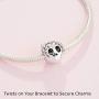 Pandora Jewelry Sparkling Skull Cubic Zirconia Charm in Sterling Silver