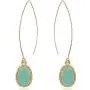 Humble Chic Simulated Druzy Needle Drops - Boho Gold-Tone Threader Upside-Down Long Hoop Dangle Earrings for Women - Created Geode Stone Sparkly Pendants Humble Chic Simulated Druzy Needle Drops - Boho Gold-Tone Threader Upside-Down Long Hoop Dangle Earrings for Women - Created Geode Stone Sparkly Pendants