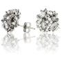 Real 99.9 Silver Needle Zirconia Cubic Swarovski Handmade Gemstone Jewelry Special Earrings Collection