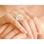 Miabella 925 Sterling Silver Genuine Italian 20-Lira Coin Ring for Women Made in Italy