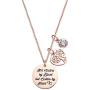LIUANAN Inspirational Necklace Personalized Engraved Mantra Pendant Necklaces Encouragement Jewelry for Women Girl Sister Mother Friends