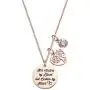 LIUANAN Inspirational Necklace Personalized Engraved Mantra Pendant Necklaces Encouragement Jewelry for Women Girl Sister Mother Friends
