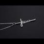 LINLIN FINE JEWELRY Cross Necklace 925 Sterling Silver Infinity Love of God Heart Cross Pendant Necklace Christian Gift for Women Girls