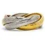 Marshal Metal Fashion Bracelet Omega Stretch Brass Triple Cobra Bracelet (Gold, Rhodium, Rose Gold) (12mm x 3) Marshal Metal Fashion Bracelet Omega Stretch Brass Triple Cobra Bracelet (Gold, Rhodium, Rose Gold) (12mm x 3)