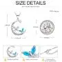 NUOKUN S925 Sterling Silver I Love You Mom Heart Pendant Necklace Jewelry Gift for Mothers Birthday