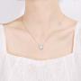 POPLYKE Sunflower Pearl Necklace for Women AAAA Pearl Choker Sterling Silver Lotus Flower Necklace for Women