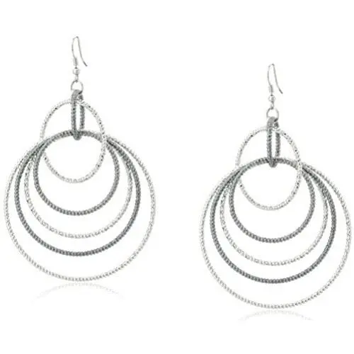 GUESS Anyones Guess Multi Linked Hoop Earrings