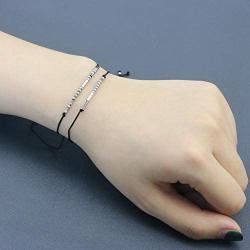 Joycuff Inspirational Morse Code Bracelets for Women Funny Mantra Christmas Birthday Gifts for Best Friend Sister Daughter Aunt Adjustable Beads Jewelry