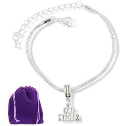 Godmother Bracelet | Jewelry from Godchild Stainless Steel Snake Chain Charm God Mother A Great Godparent and God Mother Charm