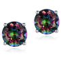 Hypoallergenic Rainbow Quartz Earrings Colourful Fashion Jewelry Gifts for Women Men Ladies